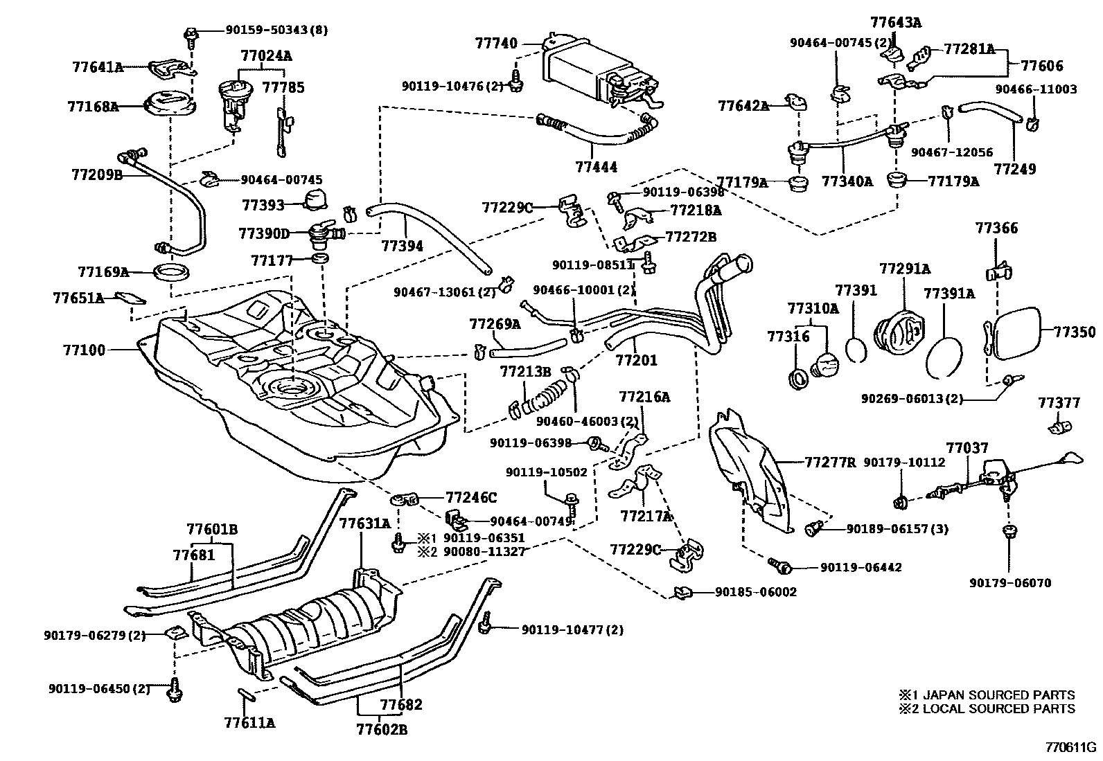 7701 — FUEL TANK & TUBE