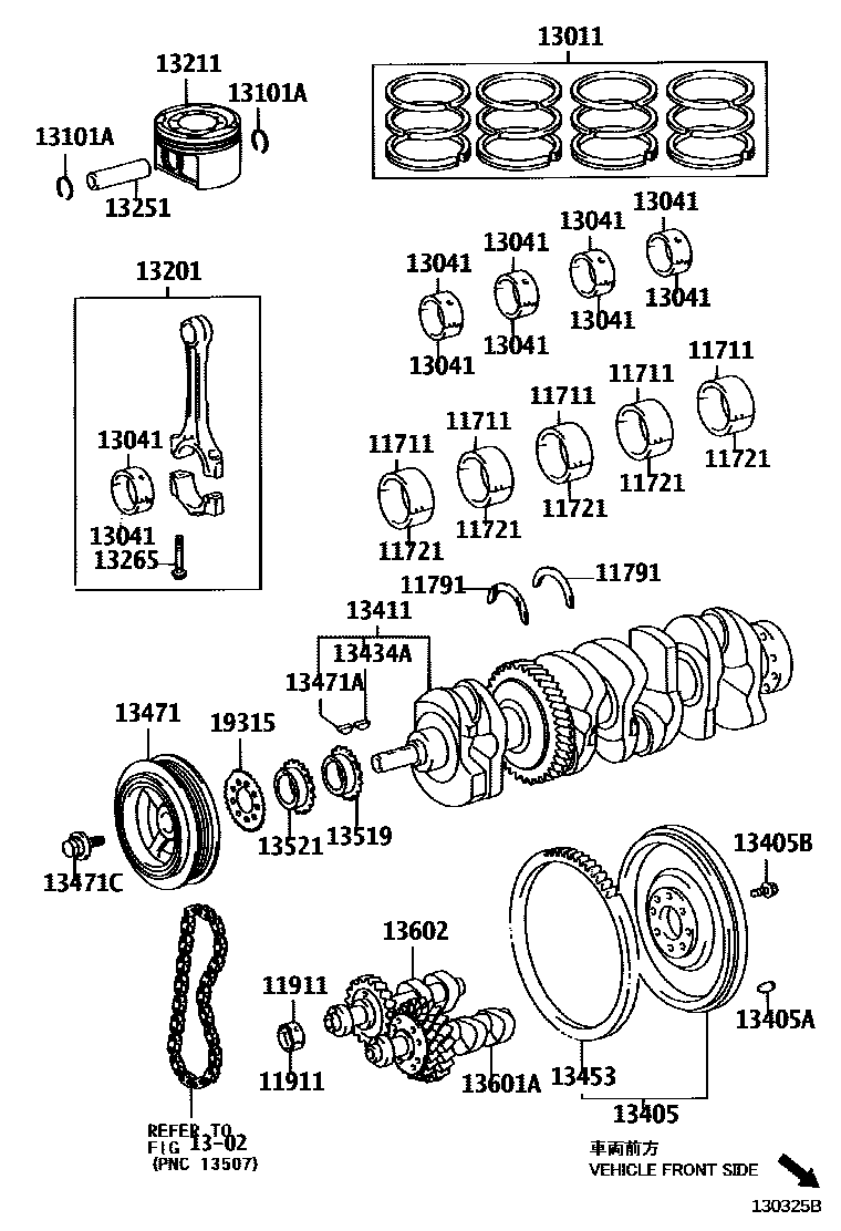 1301 — CRANKSHAFT & PISTON