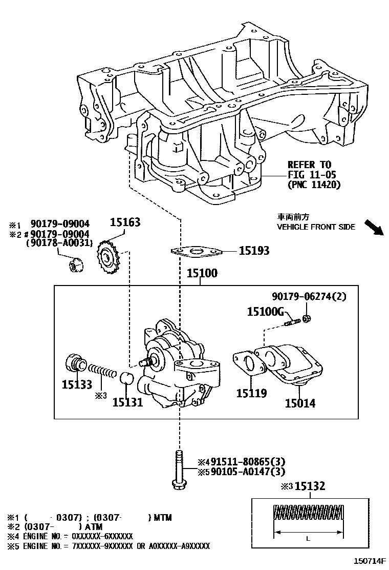 1501 — ENGINE OIL PUMP
