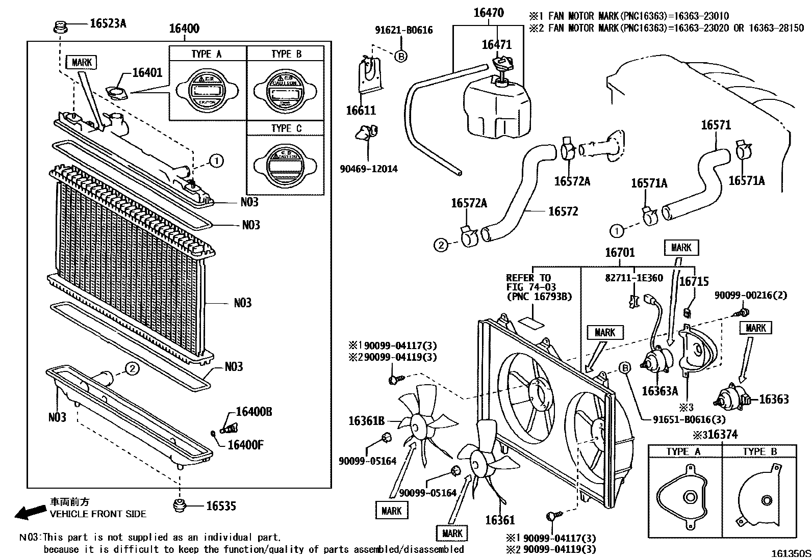 1603 — RADIATOR & WATER OUTLET