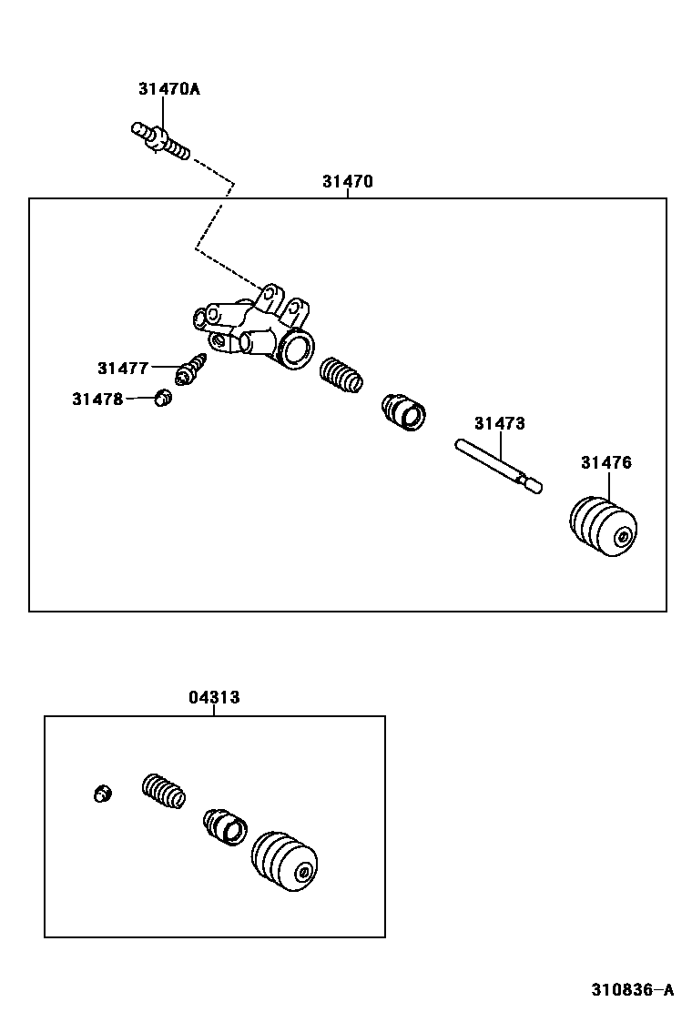 3105 — CLUTCH RELEASE CYLINDER