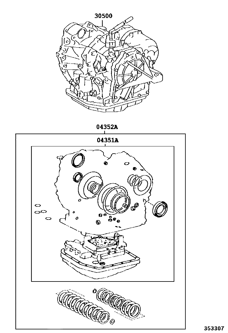 3501 — TRANSAXLE OR TRANSMISSION ASSY & GASKET KIT (ATM)