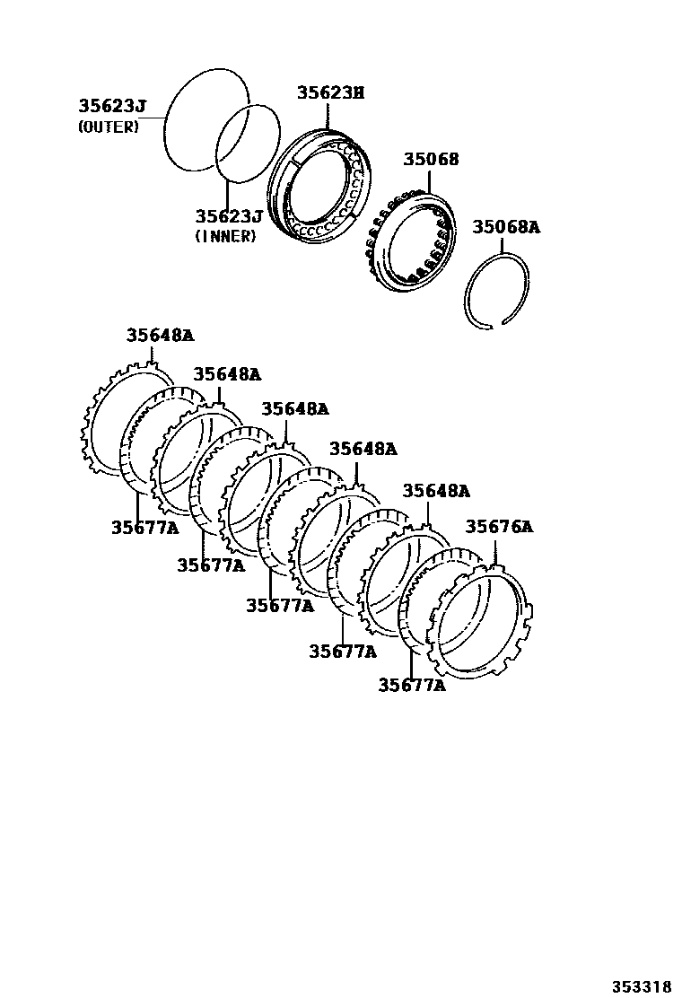 3509 — BRAKE NO.3, 1ST & REVERSE BRAKE (ATM)