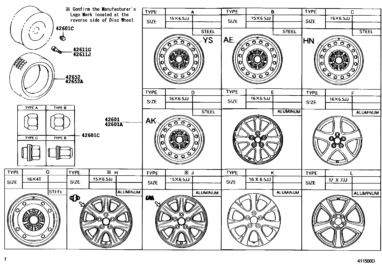 4103 — DISC WHEEL & WHEEL CAP