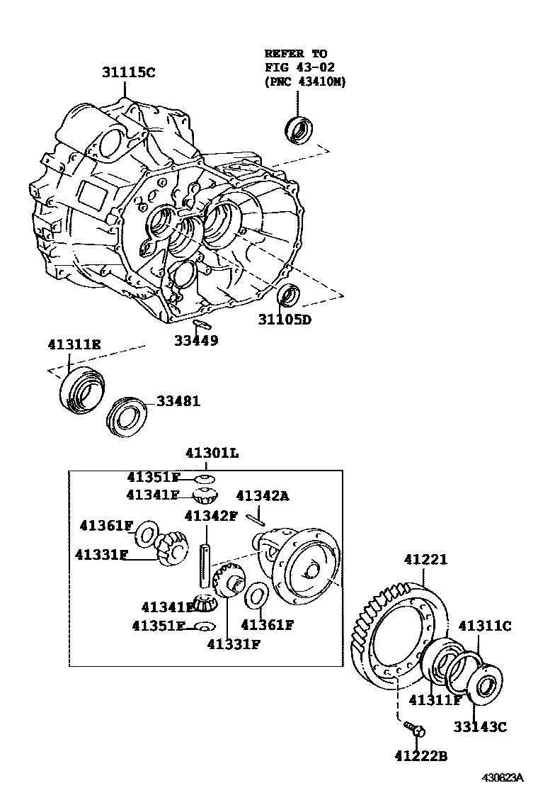 4301 — FRONT AXLE HOUSING & DIFFERENTIAL