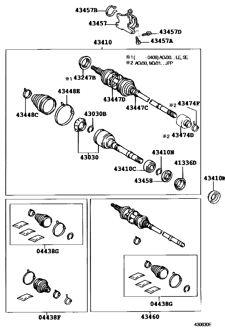 4302 — FRONT DRIVE SHAFT