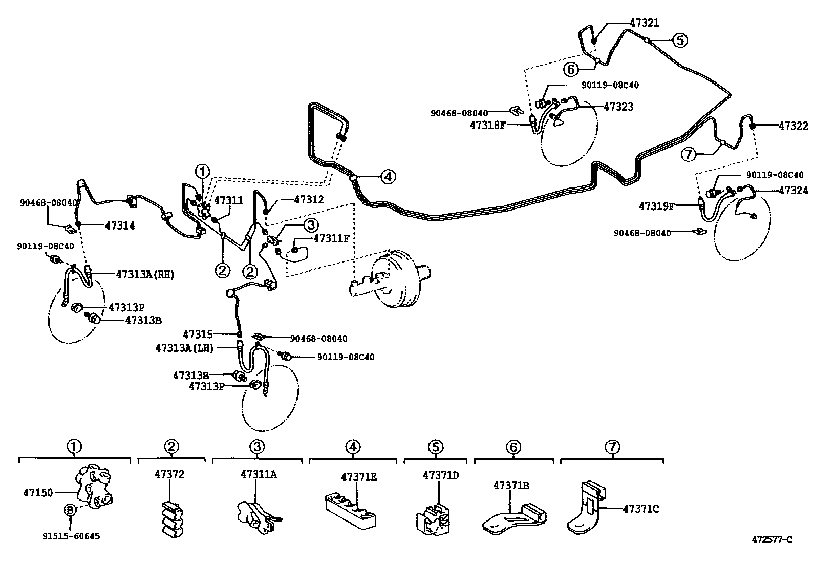 4708 — BRAKE TUBE & CLAMP