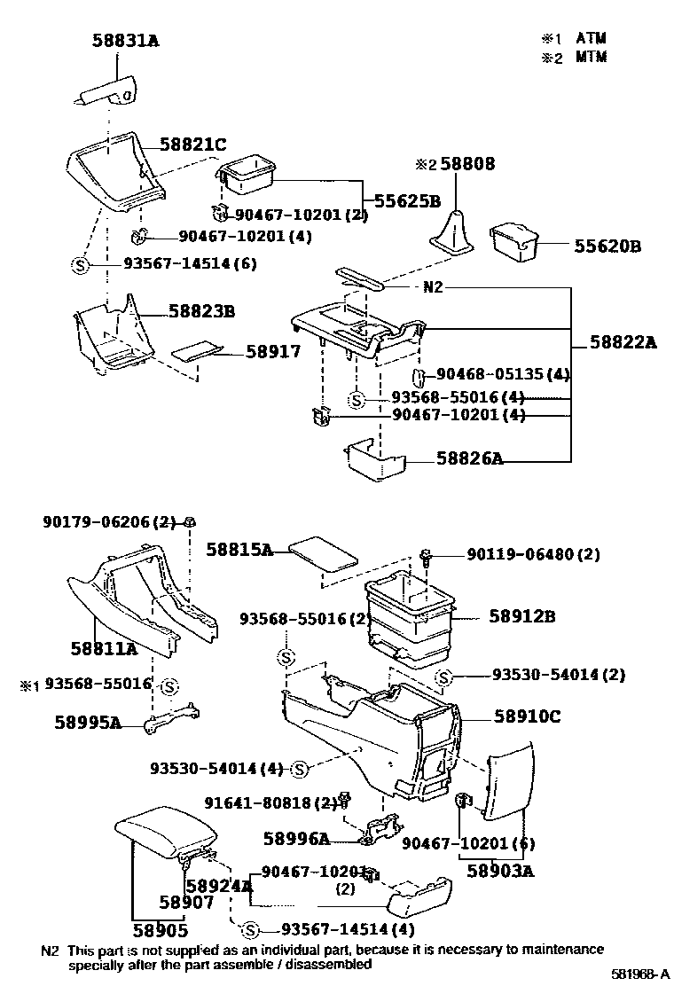 5806 — CONSOLE BOX & BRACKET
