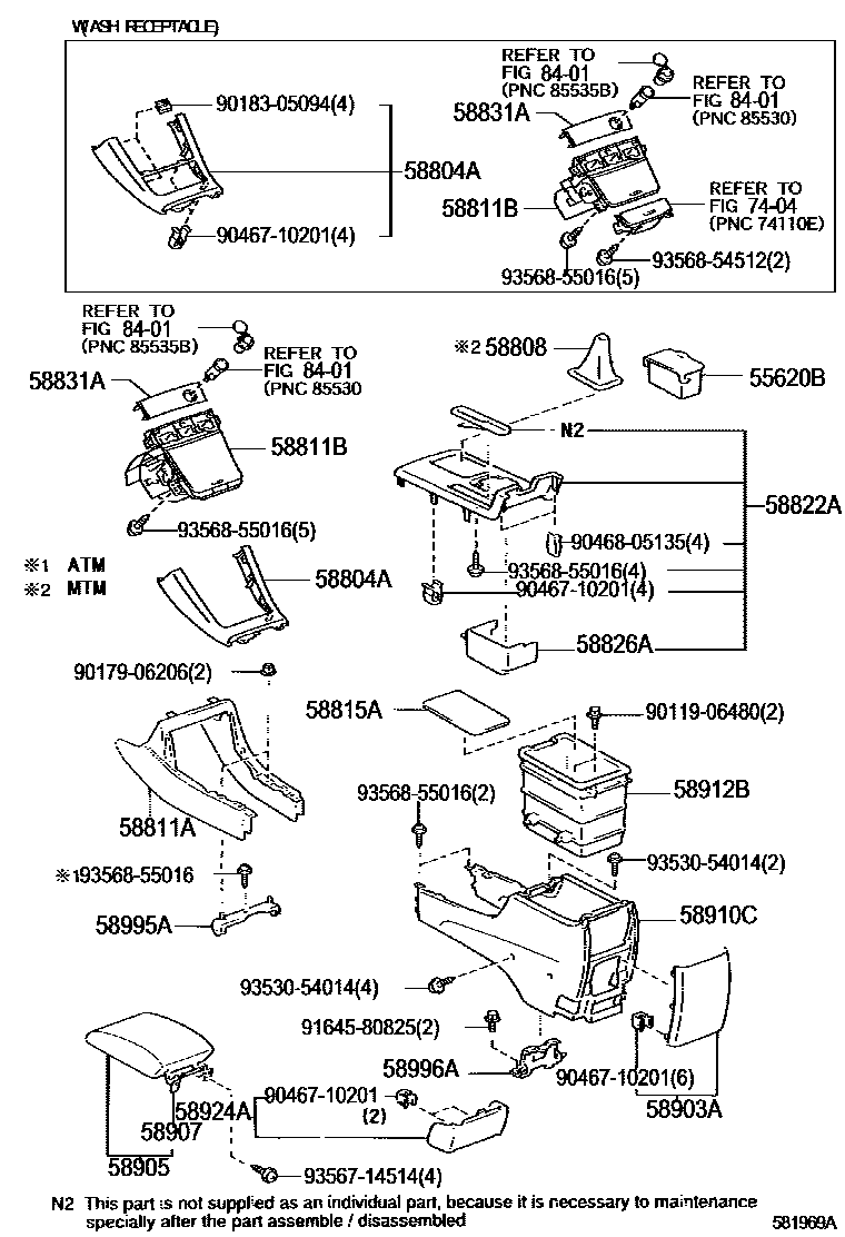 5806 — CONSOLE BOX & BRACKET