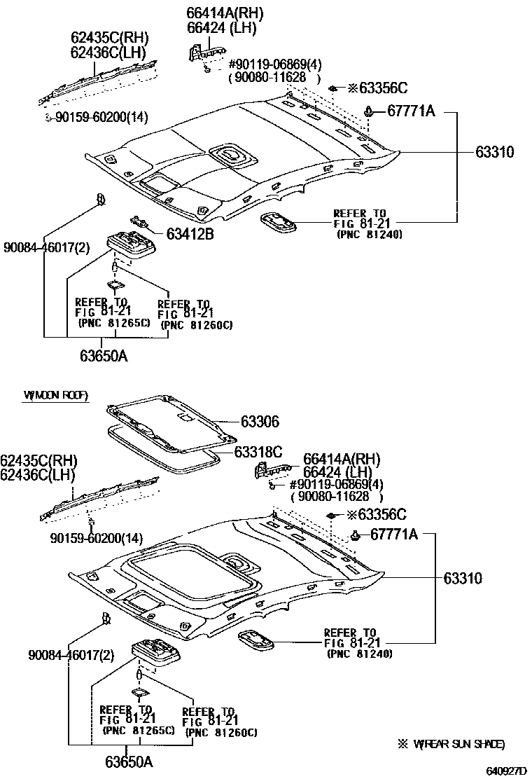 6402 — ROOF HEADLINING & SILENCER PAD