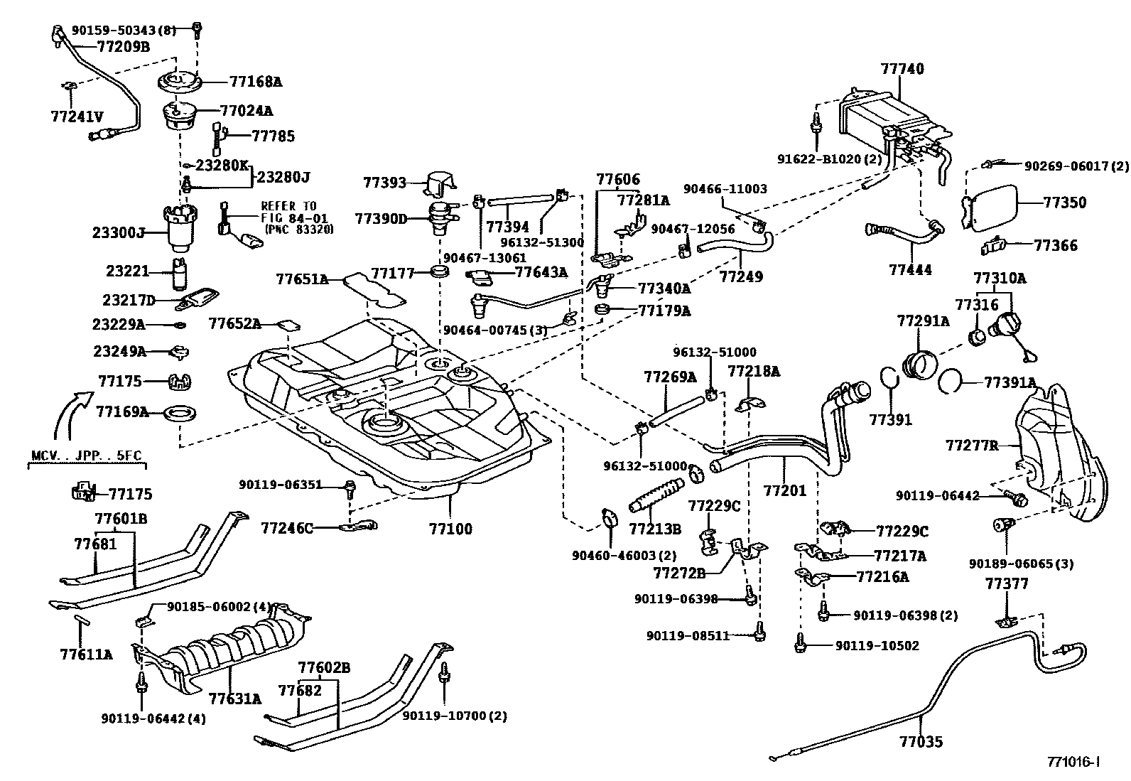 7701 — FUEL TANK & TUBE