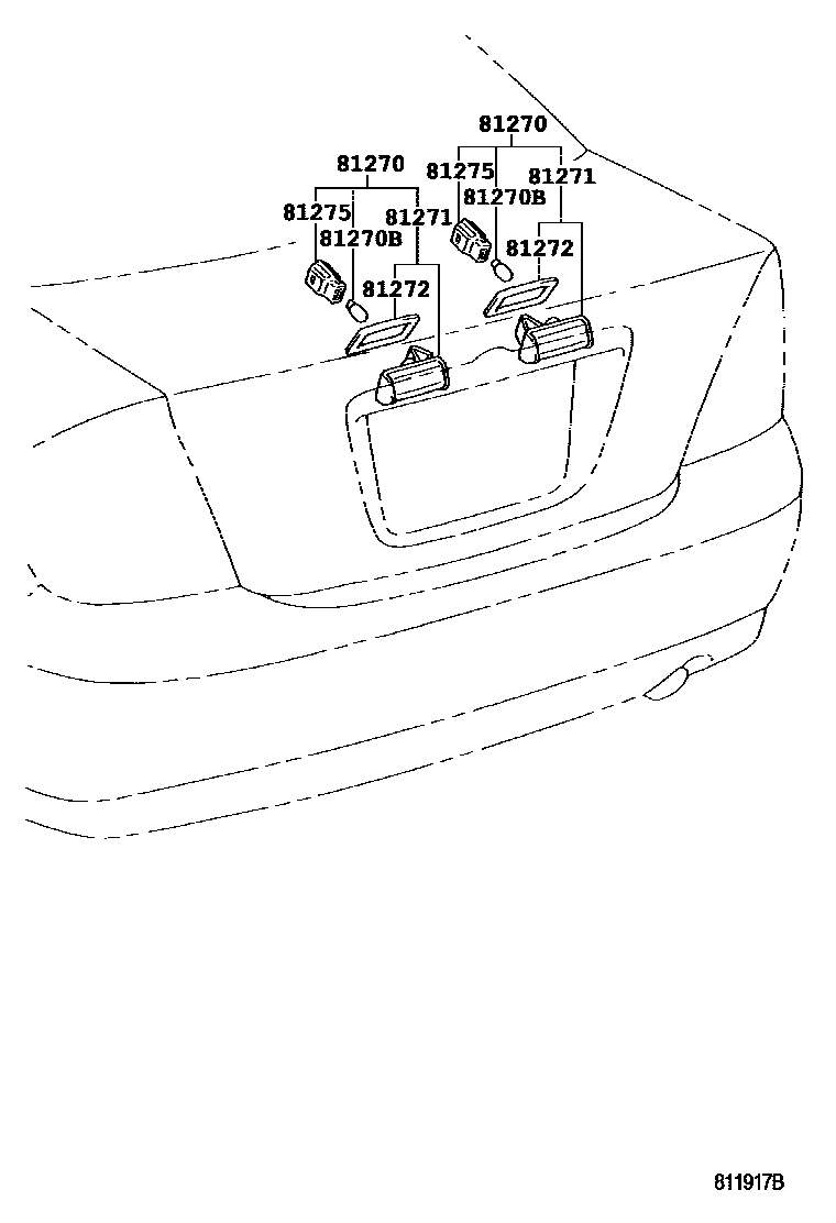 8113 — REAR LICENSE PLATE LAMP
