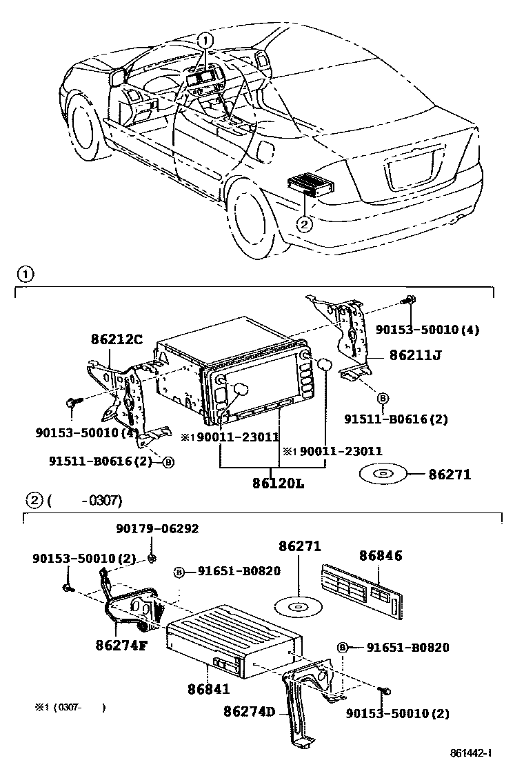 8603 — NAVIGATION & FRONT MONITOR DISPLAY