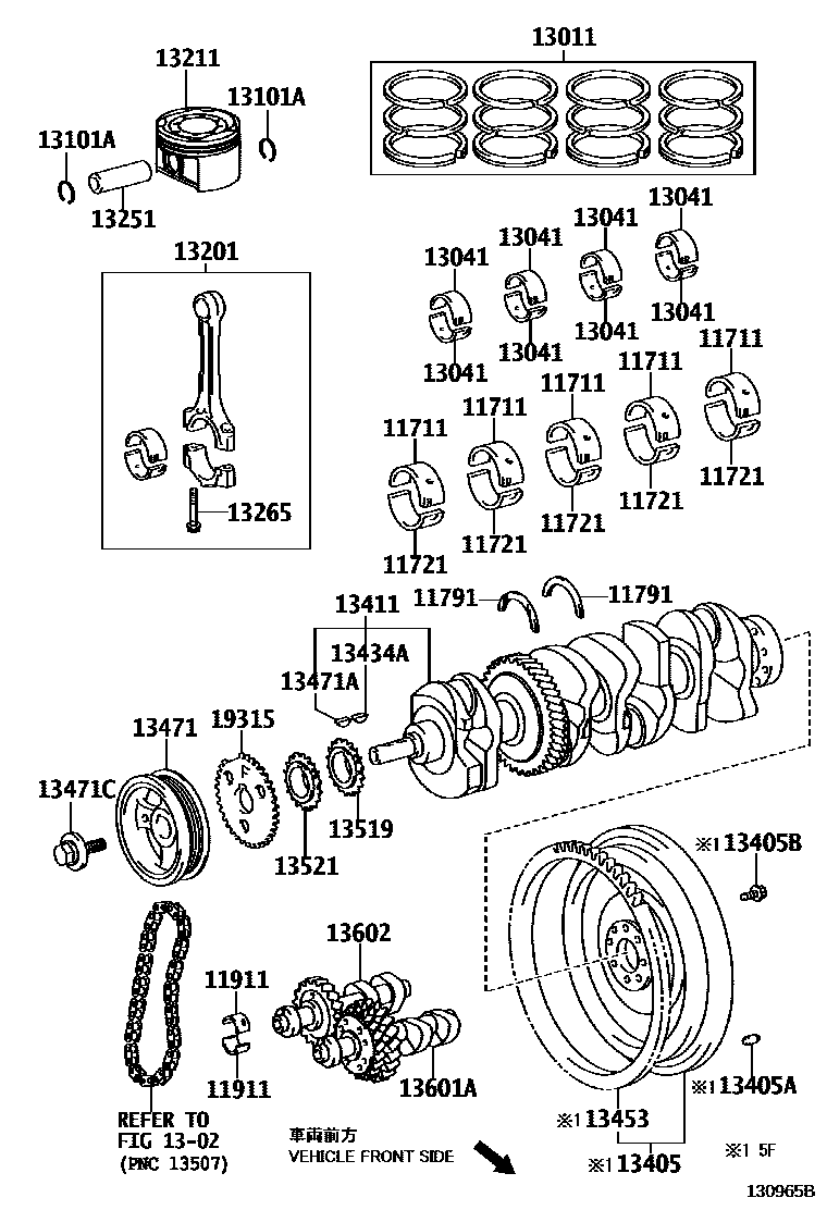 1301 — CRANKSHAFT & PISTON