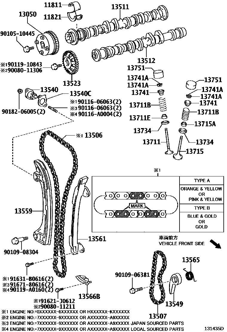 1302 — CAMSHAFT & VALVE