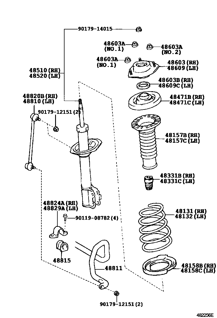 4803 — FRONT SPRING & SHOCK ABSORBER
