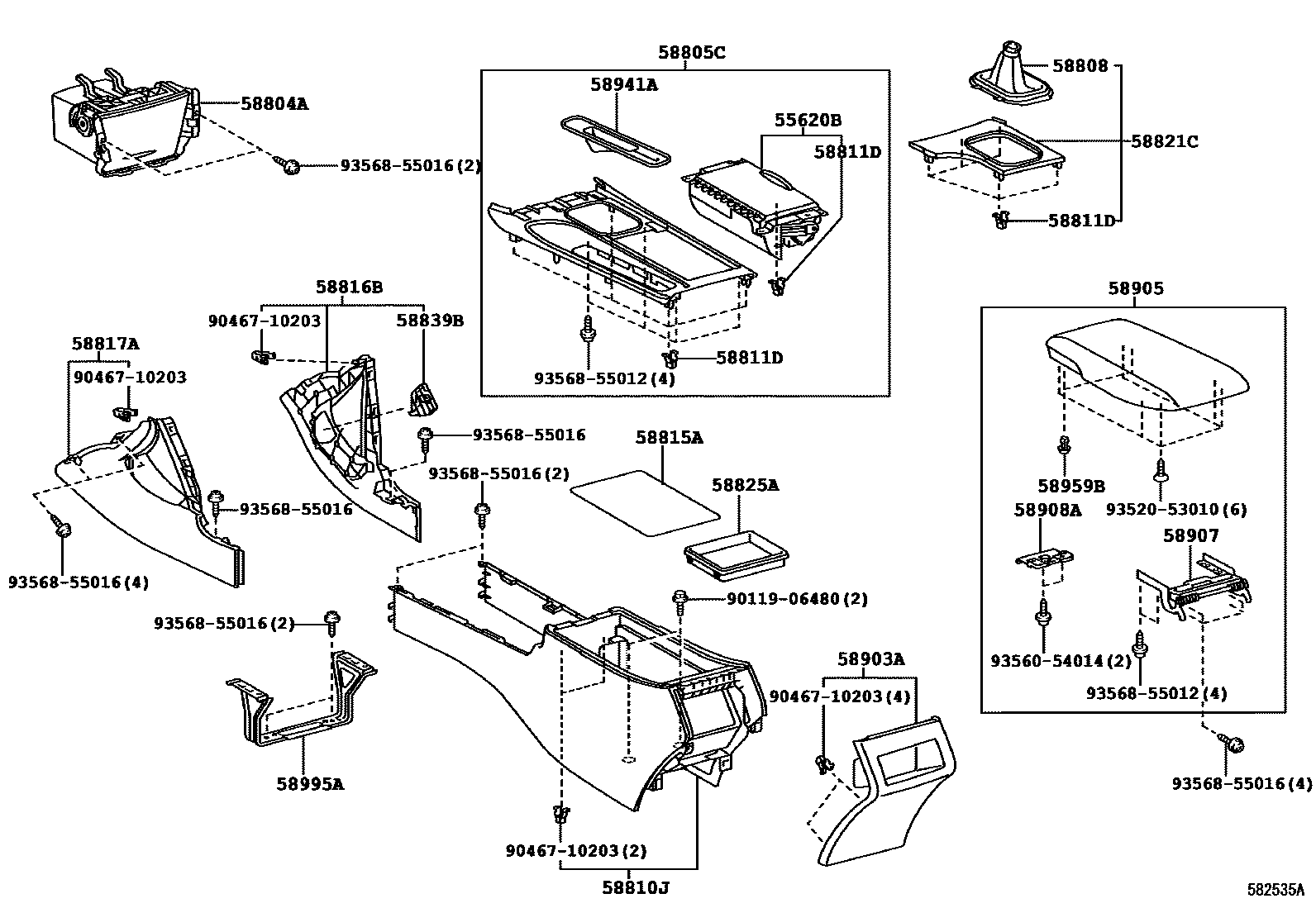 5806 — CONSOLE BOX & BRACKET