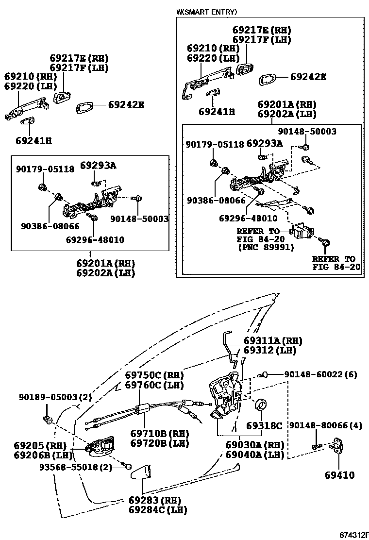 6703 — FRONT DOOR LOCK & HANDLE