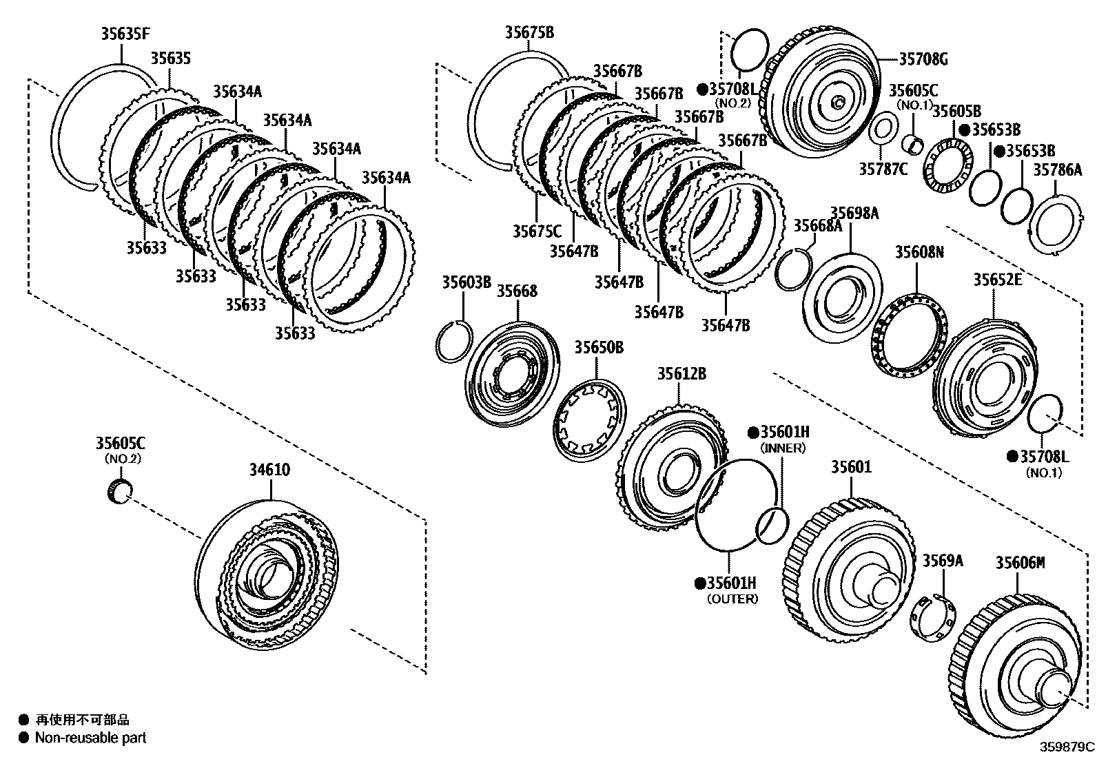 3507 — BRAKE BAND & MULTIPLE DISC CLUTCH (ATM)