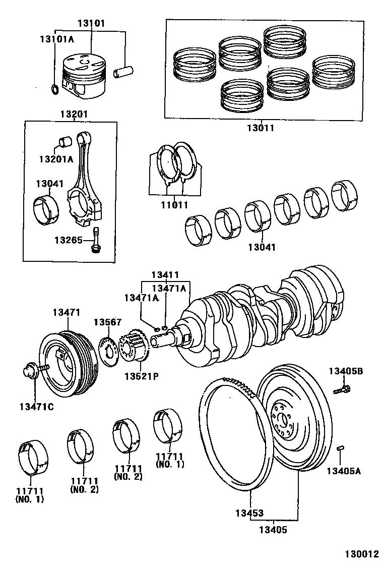 1301 — CRANKSHAFT & PISTON