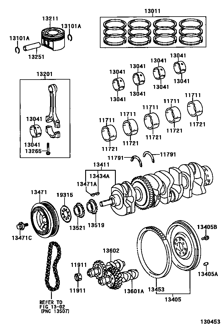 1301 — CRANKSHAFT & PISTON