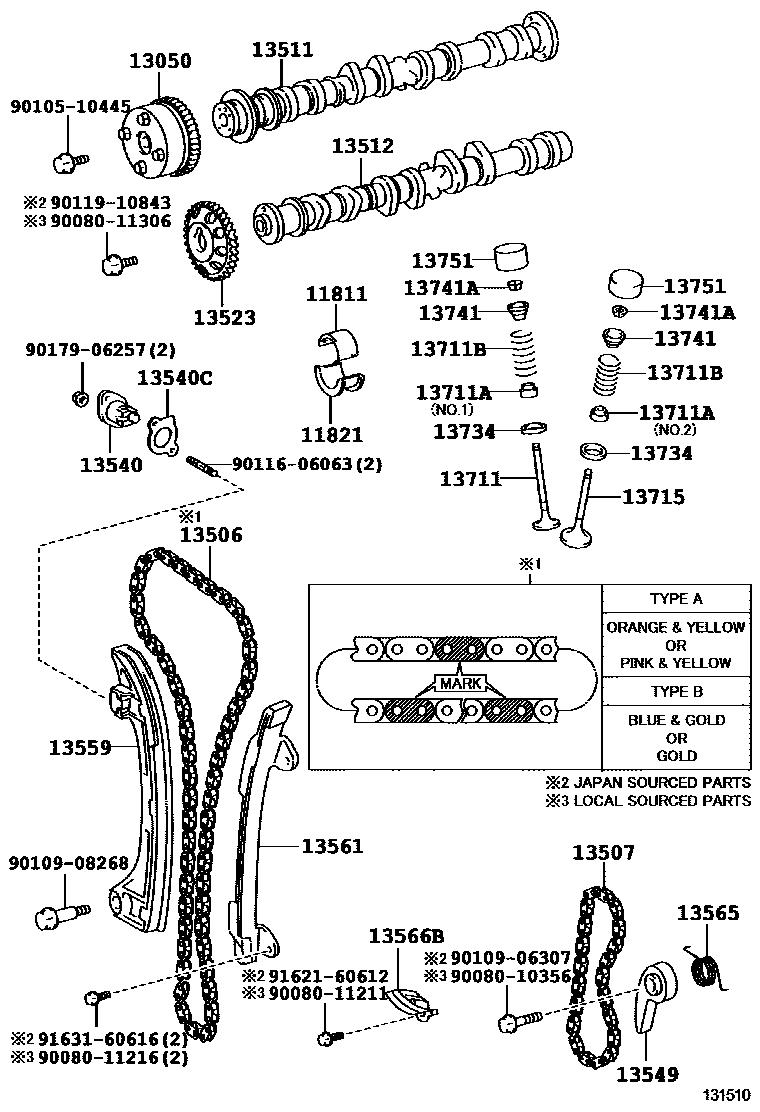 1302 — CAMSHAFT & VALVE