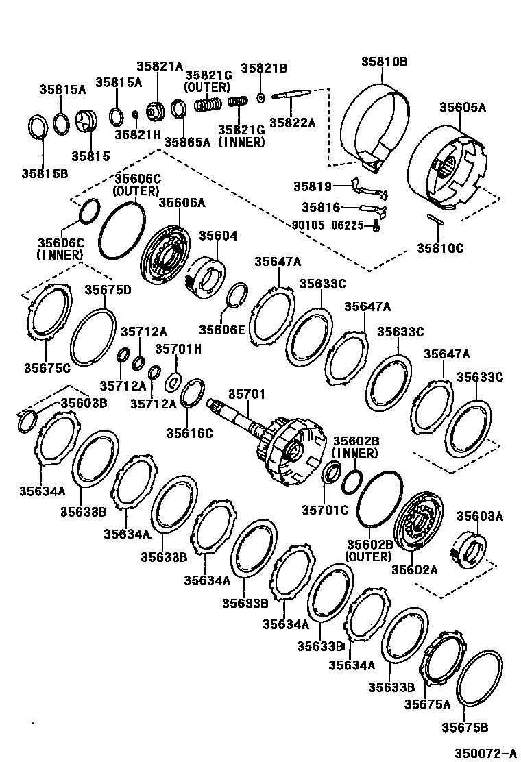 3507 — BRAKE BAND & MULTIPLE DISC CLUTCH (ATM)