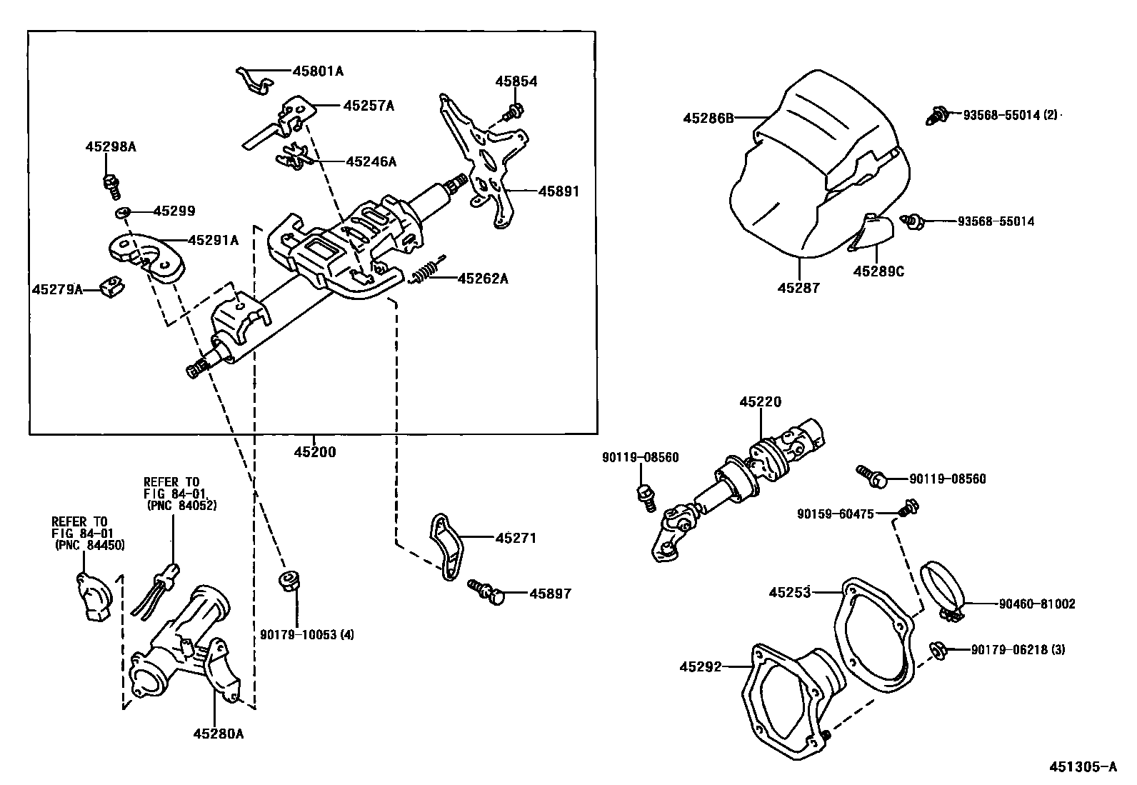 4501 — STEERING COLUMN & SHAFT