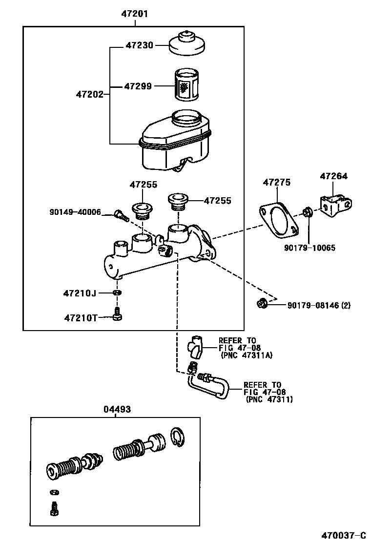 4702 — BRAKE MASTER CYLINDER