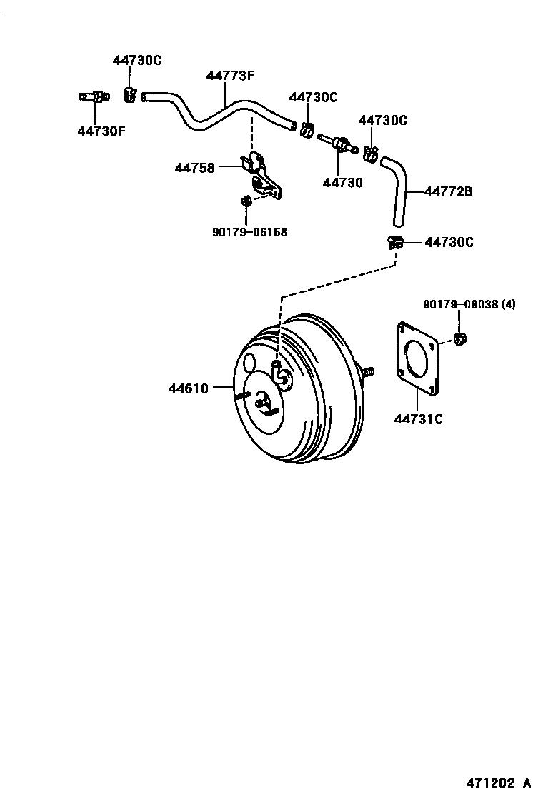 4703 — BRAKE BOOSTER & VACUUM TUBE