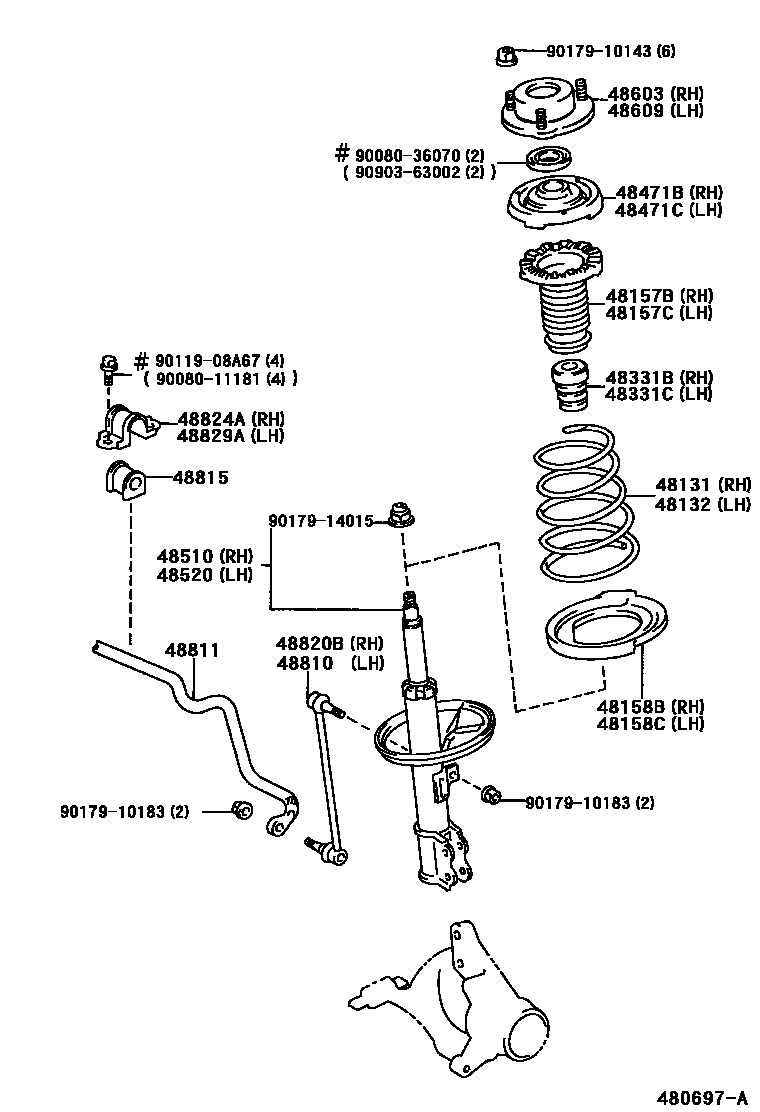 4803 — FRONT SPRING & SHOCK ABSORBER
