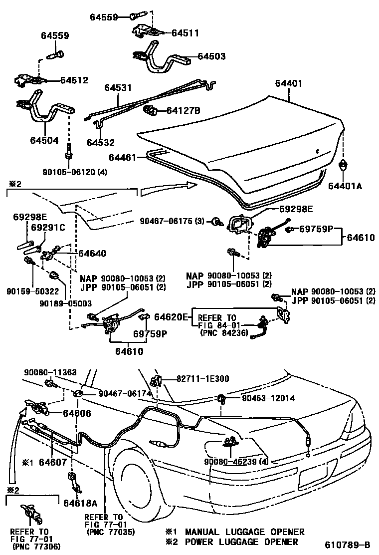 6105 — LUGGAGE COMPARTMENT DOOR & LOCK