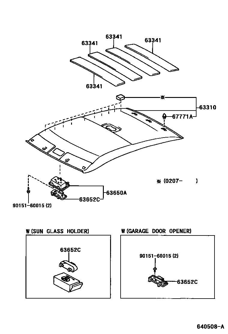 6402 — ROOF HEADLINING & SILENCER PAD