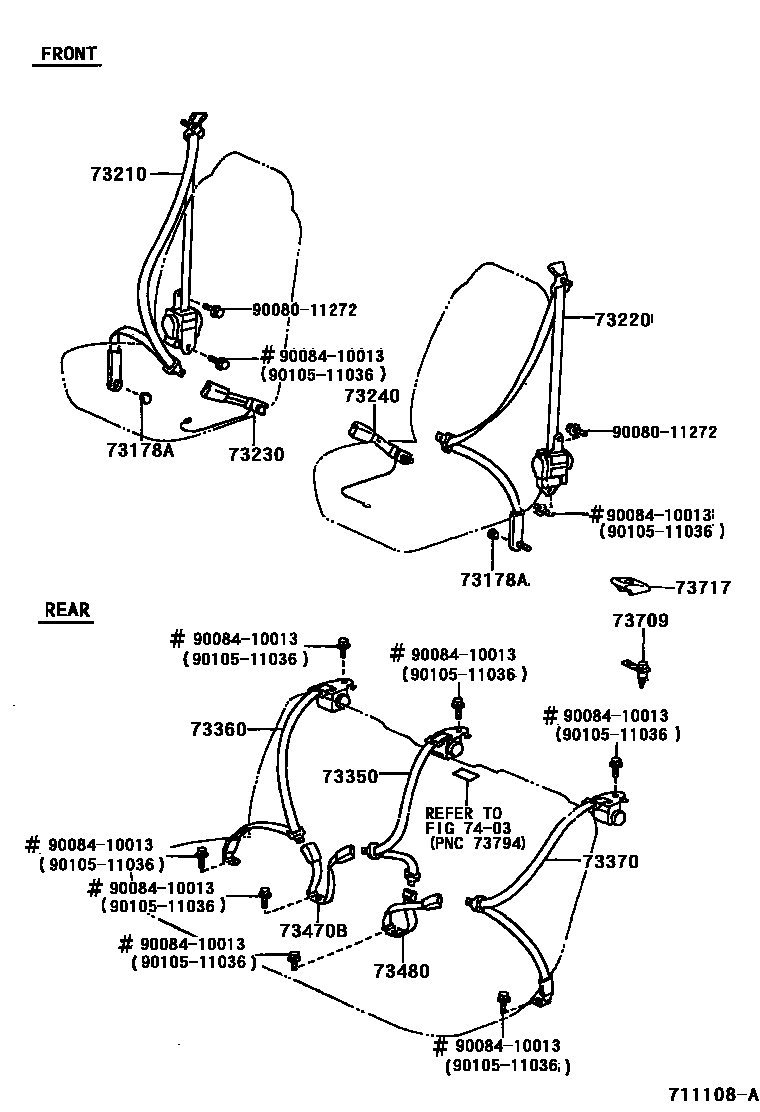 7104 — SEAT BELT & CHILD RESTRAINT SEAT