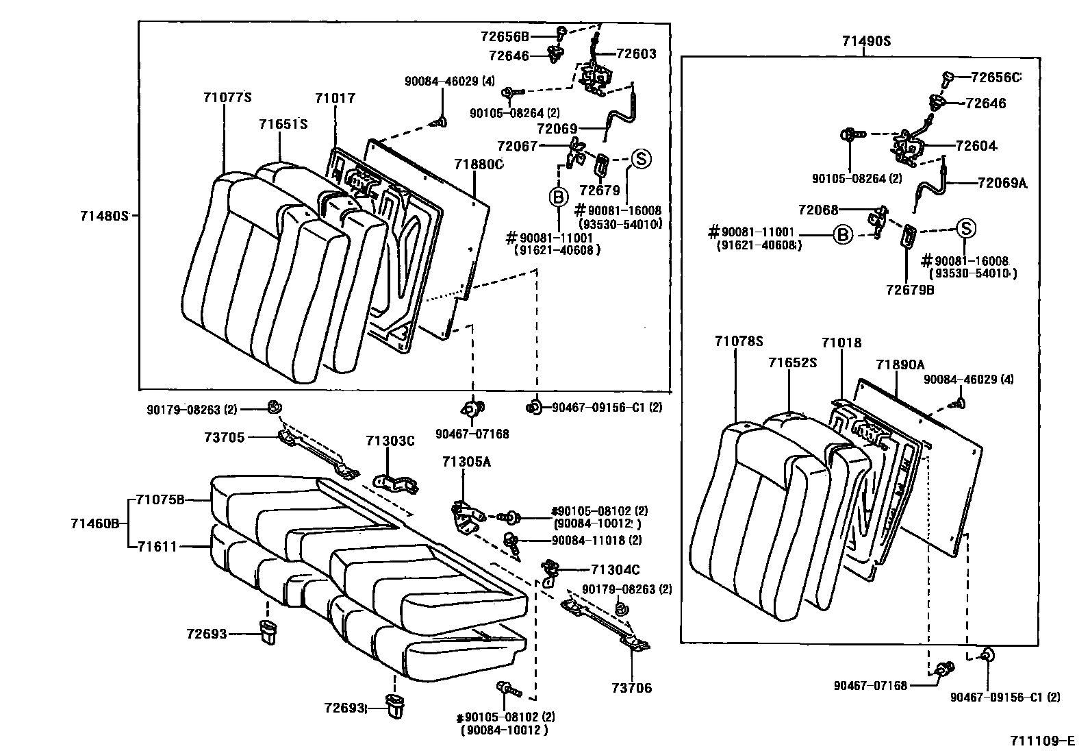 7102 — REAR SEAT & SEAT TRACK