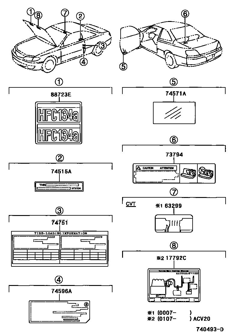 7403 — CAUTION PLATE (EXTERIOR & INTERIOR)