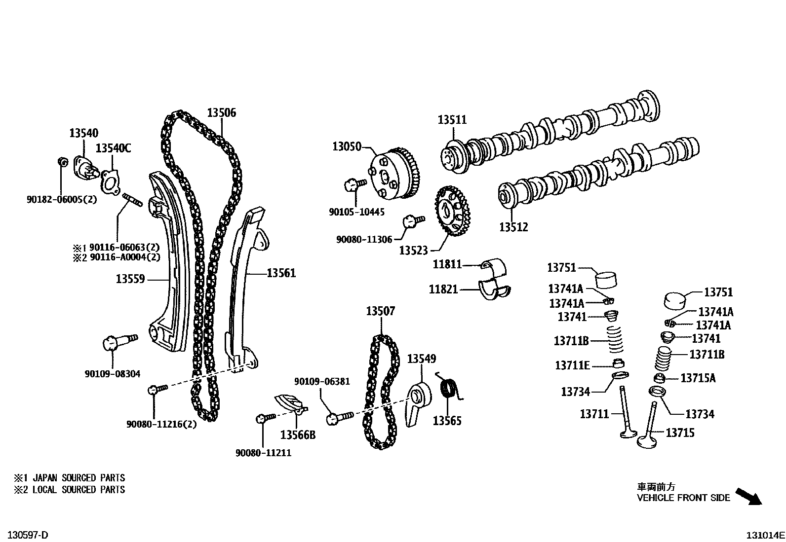 1302 — CAMSHAFT & VALVE
