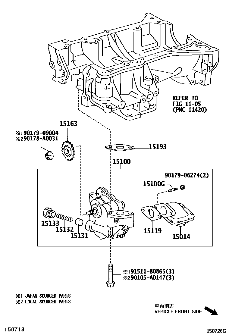 1501 — ENGINE OIL PUMP