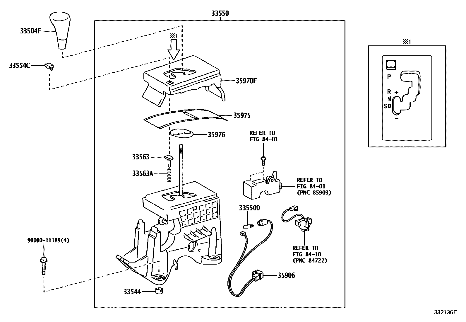 3312 — SHIFT LEVER & RETAINER