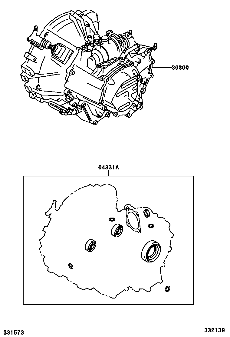 3301 — TRANSAXLE OR TRANSMISSION ASSY & GASKET KIT (MTM)