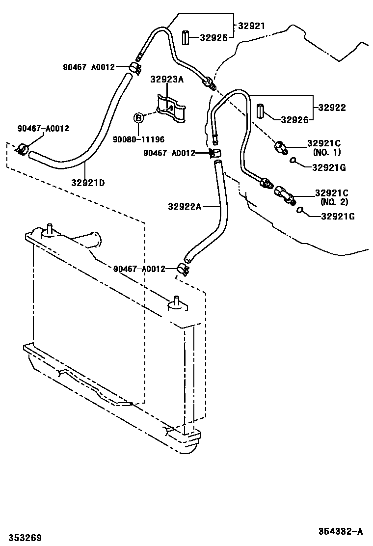 3514 — OIL COOLER & TUBE (ATM)