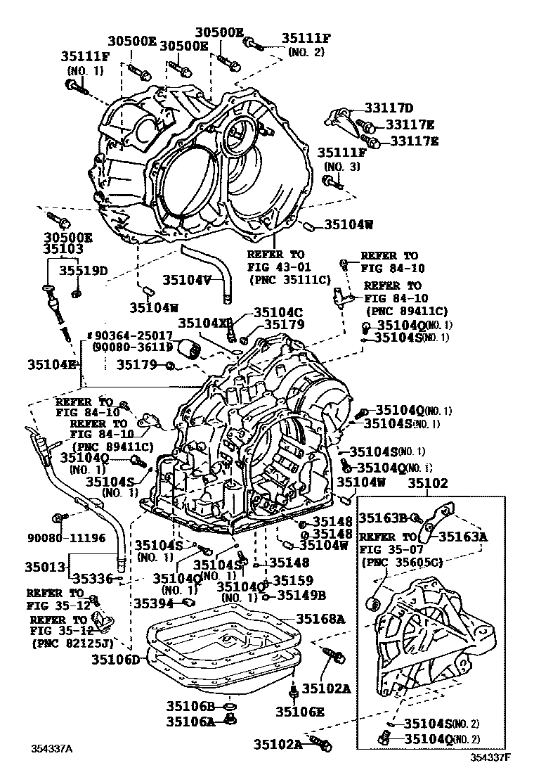 3503 — TRANSMISSION CASE & OIL PAN (ATM)