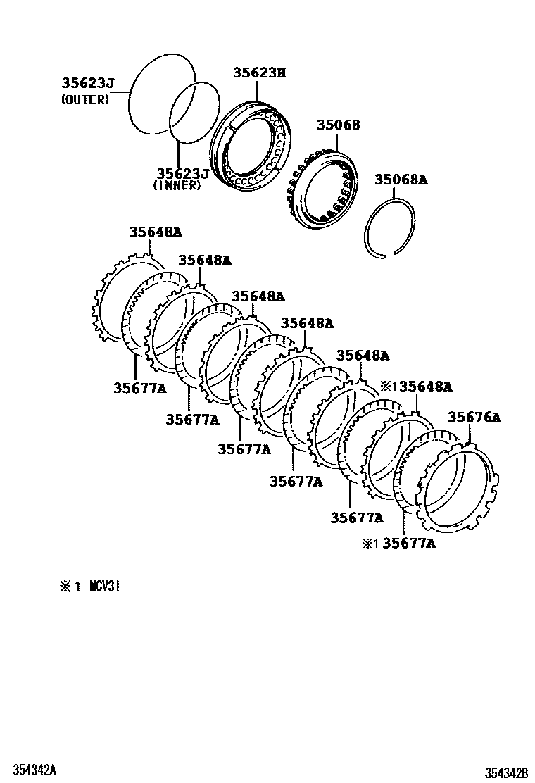 3509 — BRAKE NO.3, 1ST & REVERSE BRAKE (ATM)
