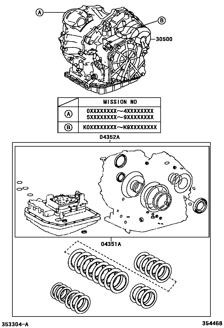 3501 — TRANSAXLE OR TRANSMISSION ASSY & GASKET KIT (ATM)
