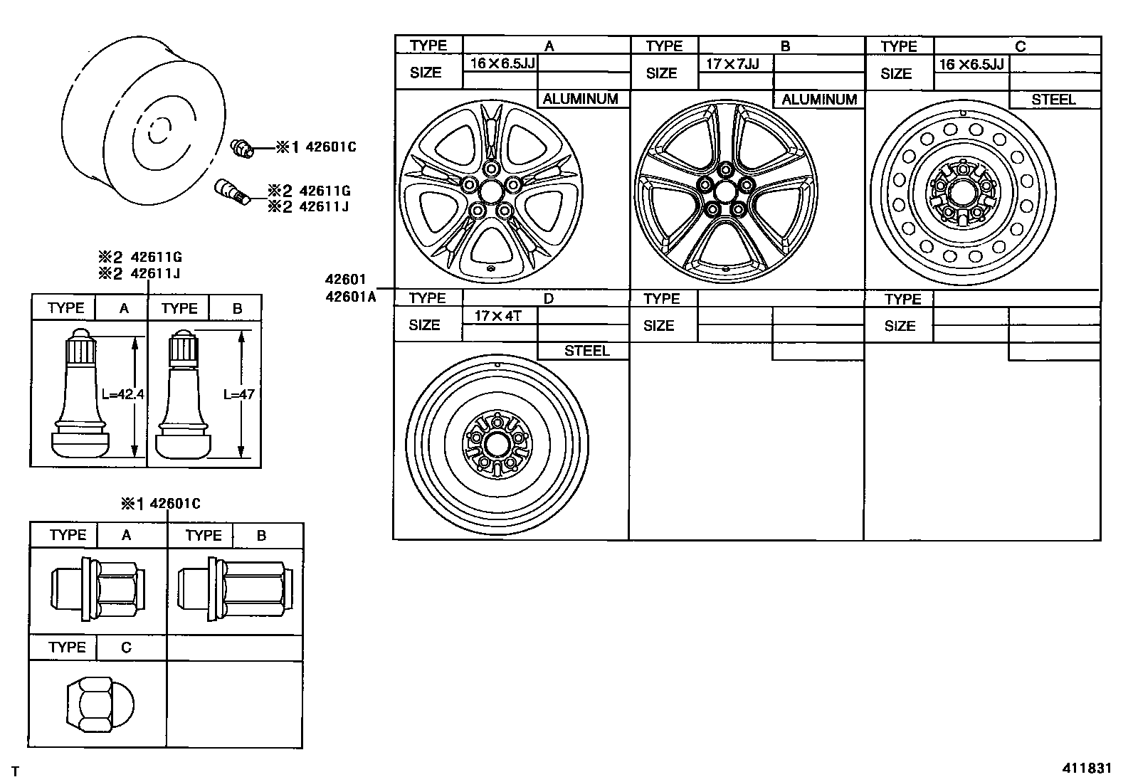 4103 — DISC WHEEL & WHEEL CAP