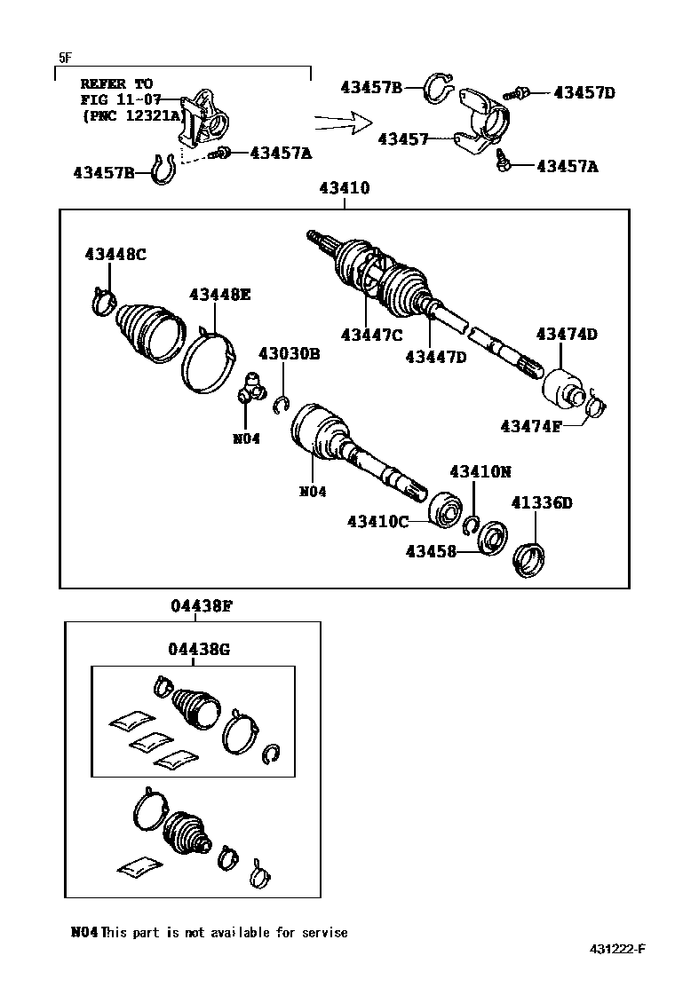 4302 — FRONT DRIVE SHAFT