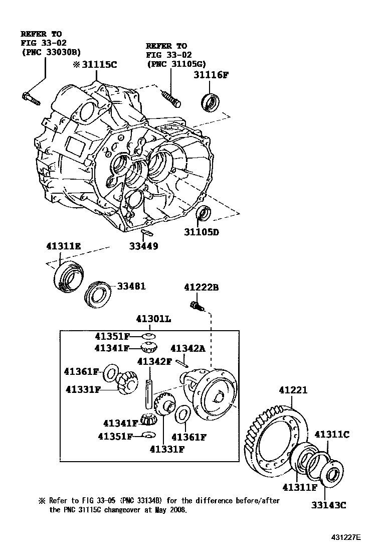 4301 — FRONT AXLE HOUSING & DIFFERENTIAL