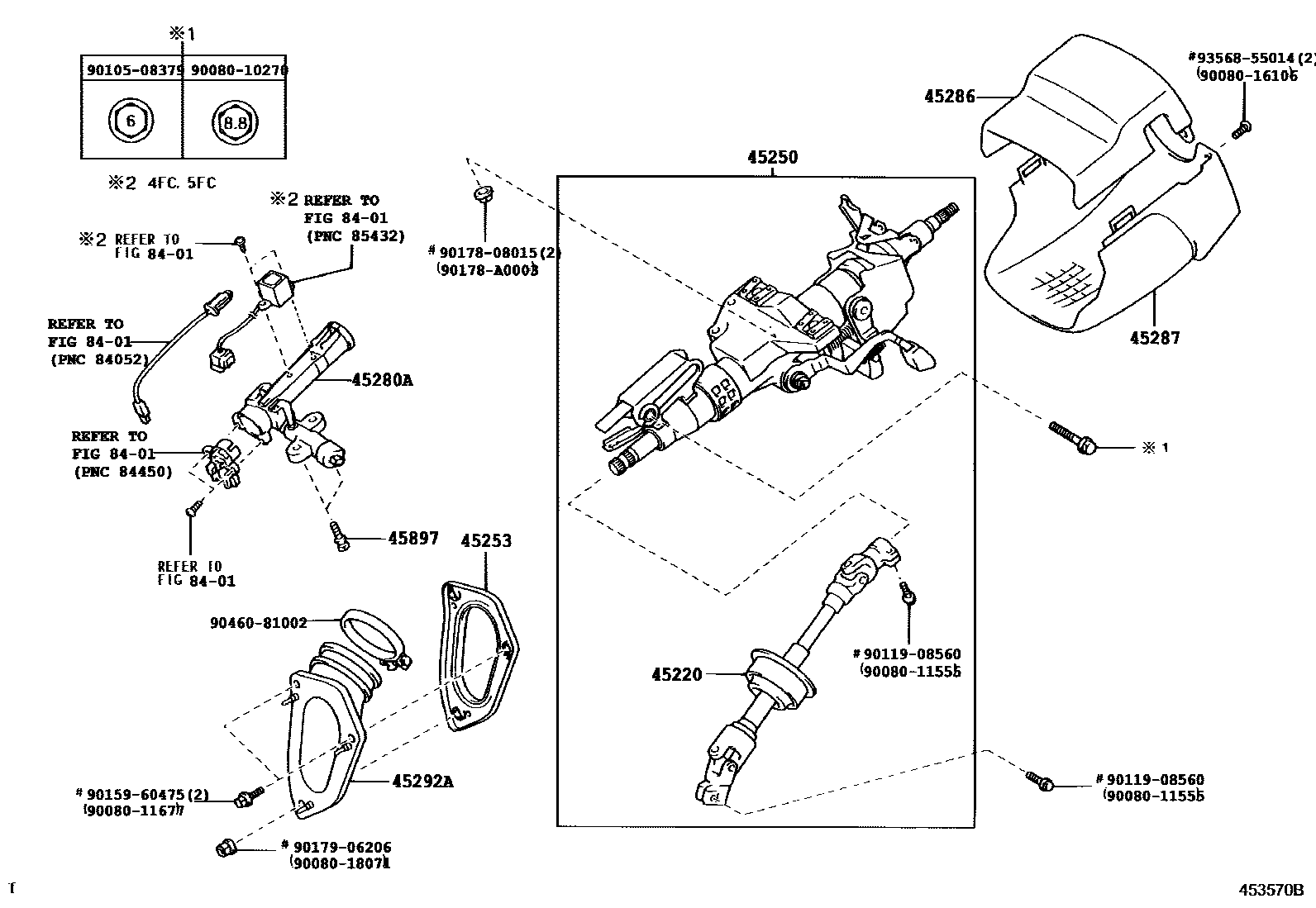 4501 — STEERING COLUMN & SHAFT