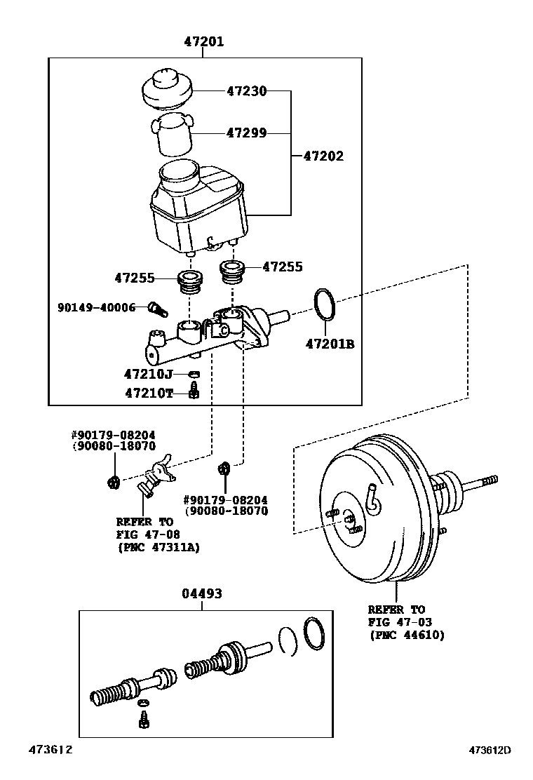 4702 — BRAKE MASTER CYLINDER