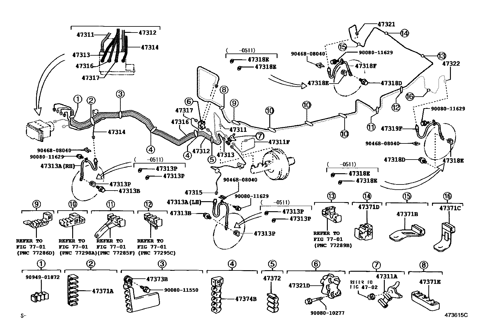 4708 — BRAKE TUBE & CLAMP